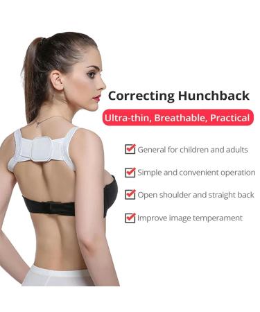 Adjustable Posture Corrector Back Support Shoulder Belt Rectify Straighten Correction Spine Corrector black L - Buy Online on GoSupps.com