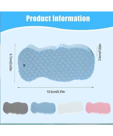 Ultra Soft Exfoliating Shower Sponge - Multi-Texture Deep Cleansing Shower Gadget | Skin-Friendly & Gentle Exfoliation (4 Colors - Buy Online on GoSupps.com