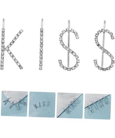 GALPADA 1 Set kiss hairpin hair clip for thick hair clips for thick hair alphabet hair clips bling hair clips glitter hair pin small hair barrettes rhinestones child flash alloy - Buy Online on GoSupps.com