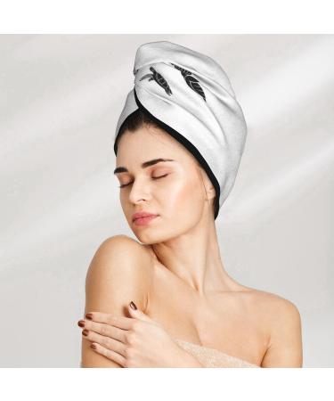 Hair Towel Wrap - Quick Drying Towel Turban with Button | Sea Turtle Design - Buy Online on GoSupps.com