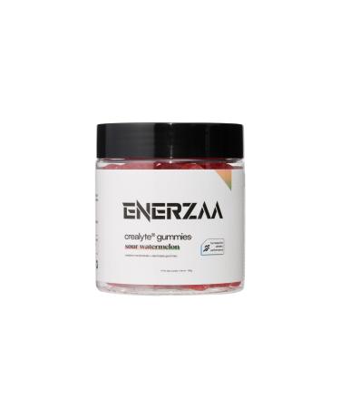 ENERZAA Daily Creatine Complex Gummies 4.5g Active Blend with Essential Electrolytes 2 Gummies per Day | 60 Count Jar | Supports Daily Vitality & Hydration (Sour Watermelon Flavor)