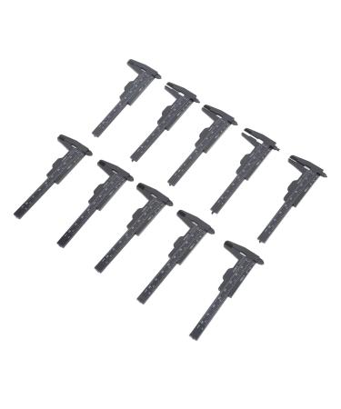 Eyebrow Measuring Ruler Scale Transparent Lightweight Plastic 10pcs Microblading Vernier Caliper for Styling