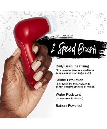 Buy Facial Cleansing Brush & Exfoliator with 2 Brush Heads Shop Internationally for Radiant Skin - Buy Online on GoSupps.com