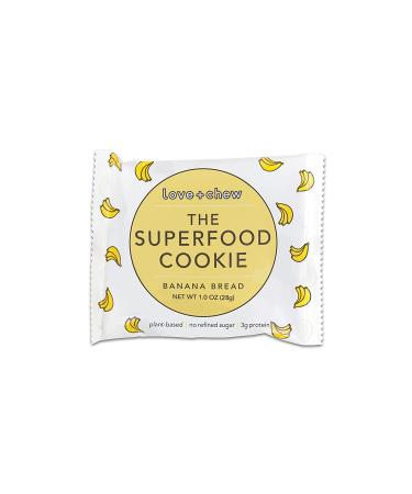 Love + Chew Banana Bread Minis - 18 Count | Gluten-Free & Vegan Soft Baked Cookies | Paleo & Non-GMO Snacks - High Protein Almond Snacks - Buy Online on GoSupps.com