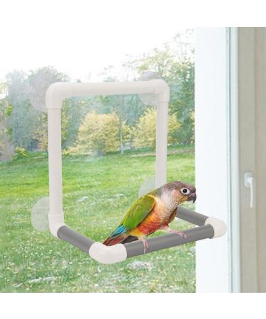 Portable Bird Parrot Stand Shower Perch Toy with 4 Suction Cups - Buy Online on GoSupps.com