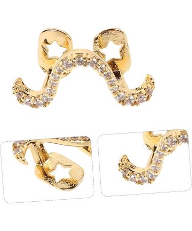  NOLITOY NOLITOY Braces Hip Hop Costume For Men Teeth Caps Fake Gold Grills Vampire Teeth Rapper Costume Ladies Gold Digger Costume Ladies Teeth Jewelry Tooth Cap Waltz Grill Rhinestones Golden - Buy Online on GoSupps.com