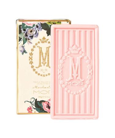 MOR Marshmallow Boxed Triple Milled Soap Moisturising and Nourishing Leaves Hands Feeling Silky Soft 180g