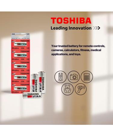 Buy TOSHIBA Alkaline 23A GP23AE MN21 23GA 12 Volt Battery - 15 Pack | Best International Shipping - Buy Online on GoSupps.com