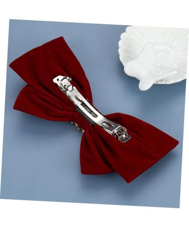 FRCOLOR Accessories accessories pin bow barrettes for women womens clips floral bow pin Holiday Bow barrettes for girls women bow headdress clip flannel big bow Miss Big - Buy Online on GoSupps.com
