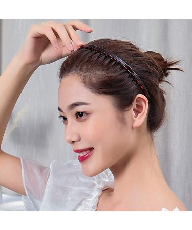 FRCOLOR 4Pcs Zig Zag Plastic Shark Tooth Hair Comb Headbands for Women & Girls - Stylish Hair Accessories - Buy Online on GoSupps.com