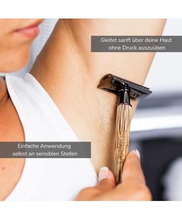 BOOpan Premium Razor Hobel Set - Eco-Friendly Bamboo Shaving Kit for Men & Women | Includes Razor Blades Stand & eBook - Perfect Gift Set - Buy Online on GoSupps.com