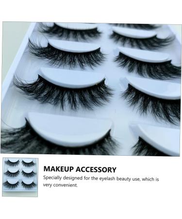 minkissy 5 Pairs Fake Eyelashes False Eyelashes Bulk Natural Easiest Fake Lashes Fluffy False Self Adhesive Eyelashes Natural Look Lash Accessories Makeup Accessory Magnetic 3d Fiber - Buy Online on GoSupps.com