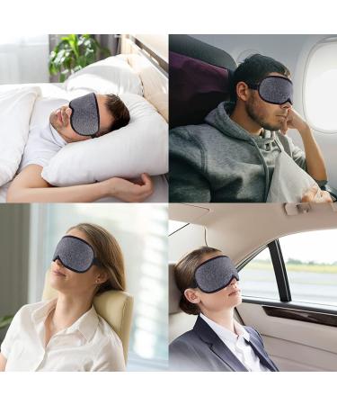 Luxury Gray Silk Sleep Mask - Comfortable Eye Cover for Men & Women | Block Light for Travel Yoga & Naps - Buy Online on GoSupps.com