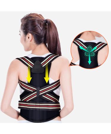 Posture Corrector For Kids Aldult Women Men Dual Adjustable Breathable Back Brace Straightener For Winter Warm Clavicle Support Spine Lumbar Neck Shoulder Corrector (Size : 2XL) - Buy Online on GoSupps.com