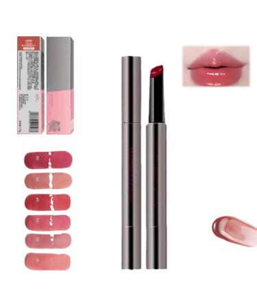 Meltykiss Jelly Gloss Lipstick, Aztk Jelly Gloss Lipstick, Aztk Moisturizing Melty Kiss Lip Jelly, 6 Colors Jelly Texture Lipstick, Long Lasting Nutritious Balm, Non-Retractable Lipstick (#03)
