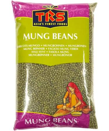 TRS Mung Whole | 2KG | Mung Beans | Green Moong Beans | Moong Beans Whole green | Mung bean | GMO Free | Natural | Vegan | High Protein | Indian Origin (Pack of 2) - Buy Online on GoSupps.com