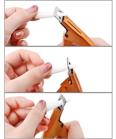 HCHGJKN Nail Clippers Manicure Phototherapy Nail U-shaped One-word Manicure Tool Crystal Fake Nail Nail Piece Tool(Gold) - Buy Online on GoSupps.com