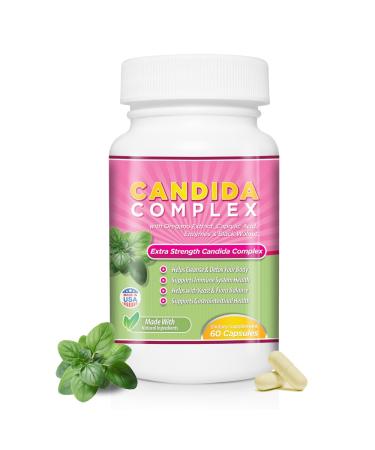 Cyrixs Health Candida Complex | Boost Your Immune System | All Natural Gut Cleanse with Herbs Antifungals Enzymes and Probiotics | Eliminates Candida | Prevents Reoccurrence