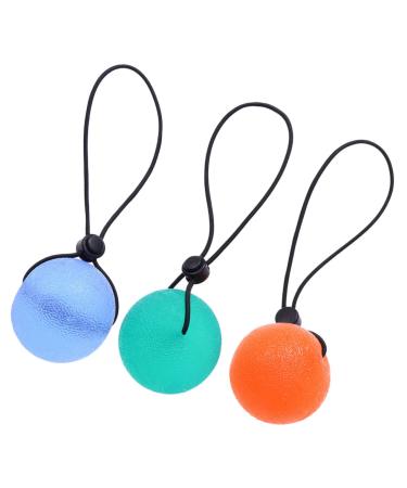 IWOWHERO 3 Pcs Fitness Equipment Tool Power Balls Training Grip Strength Ball Exercises Squeezeball Hand 5.00X5.00X5.00CM As Shown