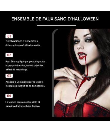 Vampire Blood - Realistic Liquid Makeup Liquid Soap Cleanser Face Makeup for Vampire Zombie Costumes Men Women - Buy Online on GoSupps.com