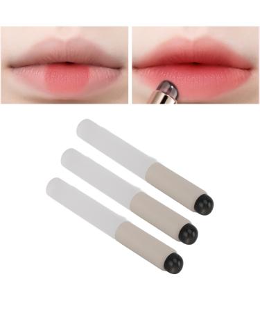 Silicone Lip Brush 3pcs Silicone Lip Applicator Silicone Makeup Brush Silicone Lip Brush Soft Transparent Handle Portable Small Silicone Lipstick Applicators with Storage Box