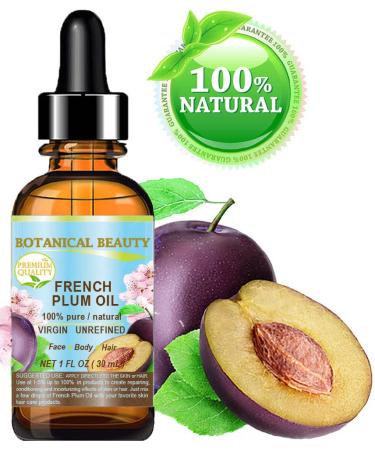 PLUM OIL French 100% Pure Cold Pressed Carrier Oil for Face, Hair, and Body - 1 Fl Oz - Buy Online on GoSupps.com