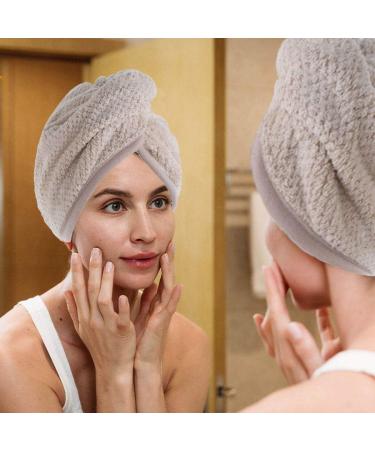 Buy Iyou Fast Hair Wrap - Pink Twist Microfiber Blow Dryer Turbans with Buttons for Women & Girls (Pack of 2) | Quick-Dry Salon Towel Caps - Buy Online on GoSupps.com