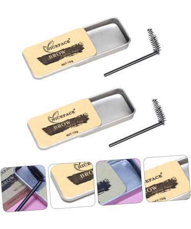 POPETPOP 2 Sets Eyebrow Soap Makeup Accessory Woman Brow Soap Eyebrow Powder Miss Do Not Take off Makeup - Buy Online on GoSupps.com