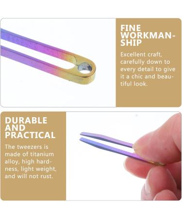 Fomiyes Titanium Alloy Tweezers - Premium Camping & Home Tool for Splinter Removal | Mini Precision Clamping Tweezers - Buy Online on GoSupps.com
