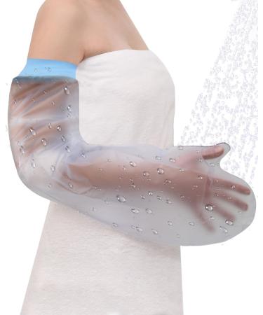 CureSquad Cast Covers for Shower Arm Waterproof Cast Cover Arm Adult Soft Comfortable Cast Protector for Shower Arm Reusable Elastic Cast Bag for Bandage Wound Care Supplies After Surgery Gifts Long Arm