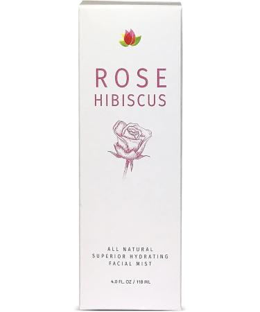 Rose Hibiscus Hydrating Facial Mist | Reviva Labs 4oz | Hyaluronic Acid Rosa Damascena Hibiscus Extract & Witch Hazel for Glowing Skin - Buy Online on GoSupps.com