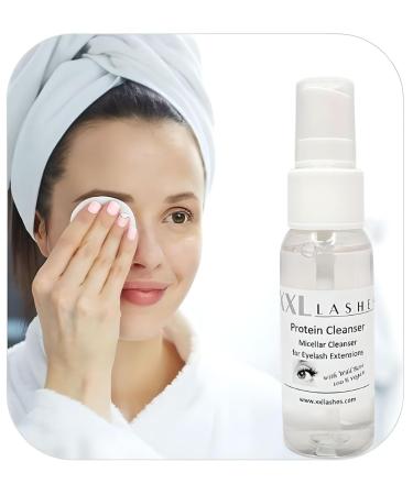 XXL LASHES Eyelash Micelle Cleaner - Oil & Alcohol-Free Makeup Protein Cleaner with Wild Rose - 30ml Spray for Eyelash Extensions - Buy Online on GoSupps.com