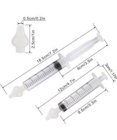 Silicon Baby Nasal Aspirator Syringe - 4PCS Baby Nasal Cleaner Set for Infant/Kid - Safe and Quick Nose Rinsing Tool - Buy Online on GoSupps.com