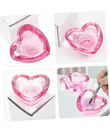 Housoutil Nail Cup Monomer Dish Nail Dish Bowl Nail Art Dish Cup Nail Dampen Dish Jewelry Dish Nail Art Liquid Holder Manicure Nail Dish Glass Thicken Pen Wash Cup Pink - Buy Online on GoSupps.com