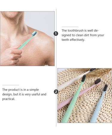 Buy Gatuida 4-Piece Eco-Friendly Wooden Toothbrush Set for Adults - Travel-Friendly & Naturally Made - Buy Online on GoSupps.com