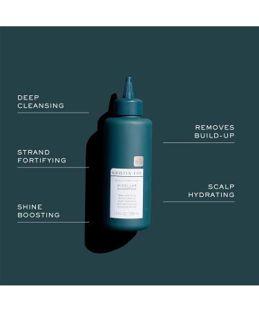 Kristin Ess Vegan Scalp Treatment Set for Build Up & Dandruff - Exfoliating Scrub + Micellar Shampoo for Gentle Cleansing & Moisturizing - Buy Online on GoSupps.com