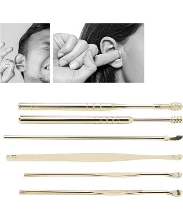 Ear Spoon Earwax Removal er Set Ear Pick Spoon U Shape Ear Spoon Spiral Ear Wax er Tools Set Portable for Ear Canal Dirt(Lemon Yellow) - Buy Online on GoSupps.com