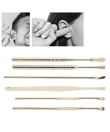 6 PCS Ear Wax Removal Tool Set - Reusable and Portable Ear Cleaner Kit with Storage (Yellow) - Buy Online on GoSupps.com