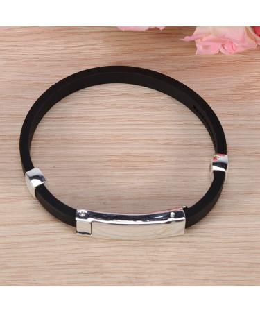 Zixyqol Anion Bracelet - Electrostatic Silicone Adjustable Wrist Strap for Antistatic Protection (Black) | International Shipping Available - Buy Online on GoSupps.com
