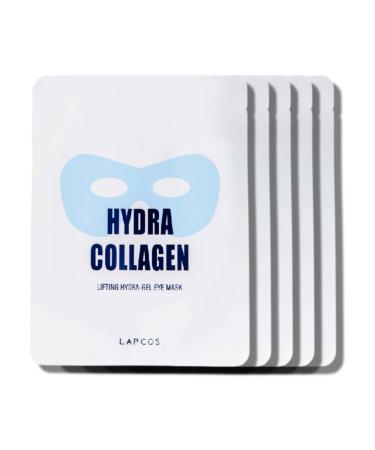 LAPCOS Collagen Under Eye Patches Hydrogel Eye Mask for Dark Circles & Puffiness Marine Collagen and Vitamin C Brighten and Tighten Eye Area Improve Fine Lines and Wrinkles (5 Pack)