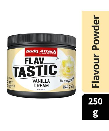 Body Attack Flavattack Vanilla Dream 250g - Gluten-Free Flavor Powder for Hot & Cold Drinks & Baking | Made in Germany - 83 Portions - Buy Online on GoSupps.com