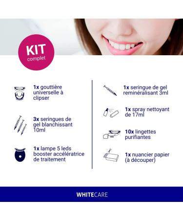 Whitecare Professional Teeth Whitening Kit - Mint Flavor - Effective Fast & Safe - Gain 2 to 9 Shades - No.1 Teeth Whitening - Buy Online on GoSupps.com