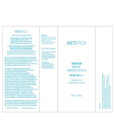 Buy MD S PICK Moisturizing Sunscreen SPF50+ - Fragrance Free Non Greasy for Sensitive Skin | 1.76oz - Best International Shipping - Buy Online on GoSupps.com