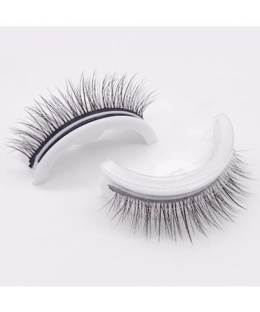 Buy Self Adhesive False Eyelashes - Reusable No Glue Eyeliner Needed Natural & Fluffy - International Shipping - Buy Online on GoSupps.com