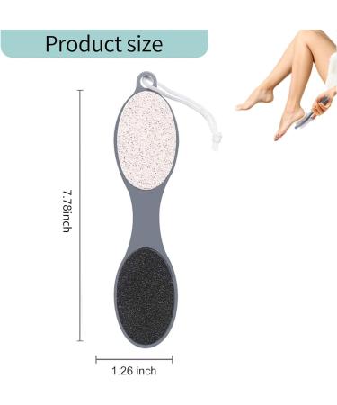 2Pcs Cleaning Pumice Stone 4 in 1 Foot Scrubber with Pumice Stone Sandpaper File Stainless Steel Remove Dead Skin Easily Removing Dead Skin Heels for Both Dry and Wet Feet Foot Care - Buy Online on GoSupps.com