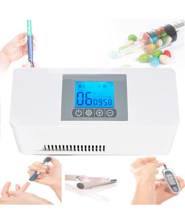 DDHVVOH Portable Insulin Cooler Refrigerated Box/Drug Reefer/Small Refrigerator Interferon/Drug Storage 8000 Battery Working 8 Hours