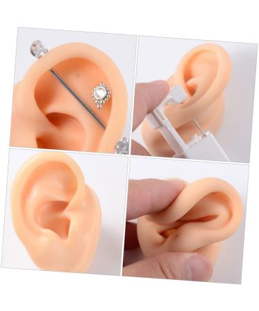 Silicone Leg Strap for Body Jewelry and Ear Piercings - Set of 4 Pieces | Artificial Ear Mold for Massage and Foley | Silicone Body Parts Silicone Mold - Light Yellow - Buy Online on GoSupps.com