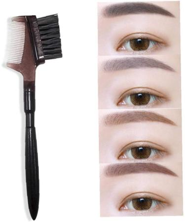 1pc Double Head Eyebrow Brush Eyelash Comb Curlers Brow Brush Makeup Grooming Tool for Brows Lashes - Buy Online on GoSupps.com