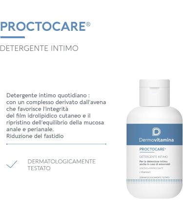 Dermovitamina Dermovitamina Proctocare Intimate Cleanser Intimate Hygiene Even with Hemorrhoids Soothing and Refreshing Intimate Soap With Vitamin E and Oat Protein Gently Cleanses 150 - Buy Online on GoSupps.com