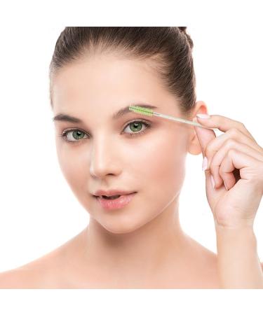 XPP Disposable Eyelash Brushes 100PCS - Crystal Green Mascara Wands for Brow Spoolie and Castor Oil Application - Buy Online on GoSupps.com